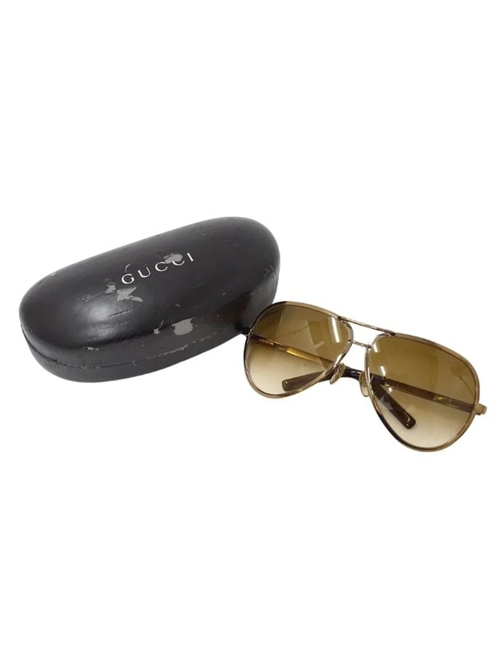 Gucci Sunglasses Brown Blancs S Gradation Summer Cool Eyewear